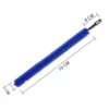 Einzelne Heizkörper-Reinigungsbürste mit detaillierten Maßangaben – Länge 70 cm, flexible Borsten, Plastikgriff.