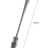 Einzelne Silikon-Flaschenreinigungsbürste mit Maßangaben – Länge 33 cm, langlebige & flexible Borsten, BPA-frei.
