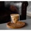 Doppelwandiges Borosilikatglas mit Totenkopf-Design – stilvolles & hitzebeständiges Servierglas für Kaffee, Cocktails & mehr.