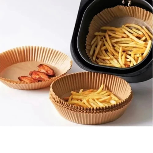 100 Stück Airfryer Backpapier – XL & XXL, hitzebeständig, fettresistent & für alle Modelle geeignet.