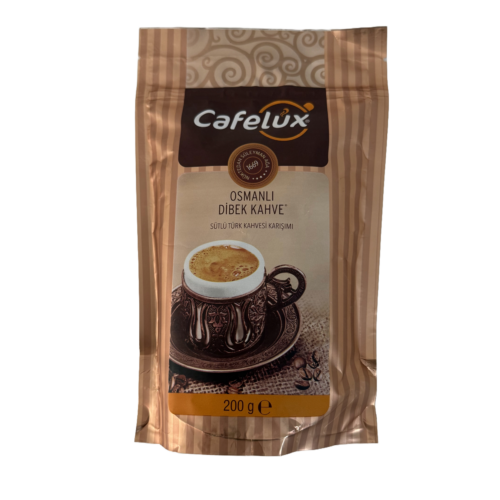 Cafelux Dibek-Kaffee mit Milch, 200 g, fein gemahlene Arabica-Bohnen mit cremigem Geschmack